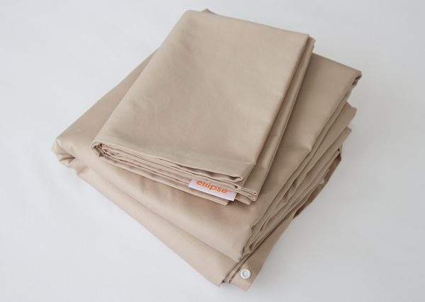 Комплект постельного белья 2-спальный (бежевый, сатин) — изображение 3