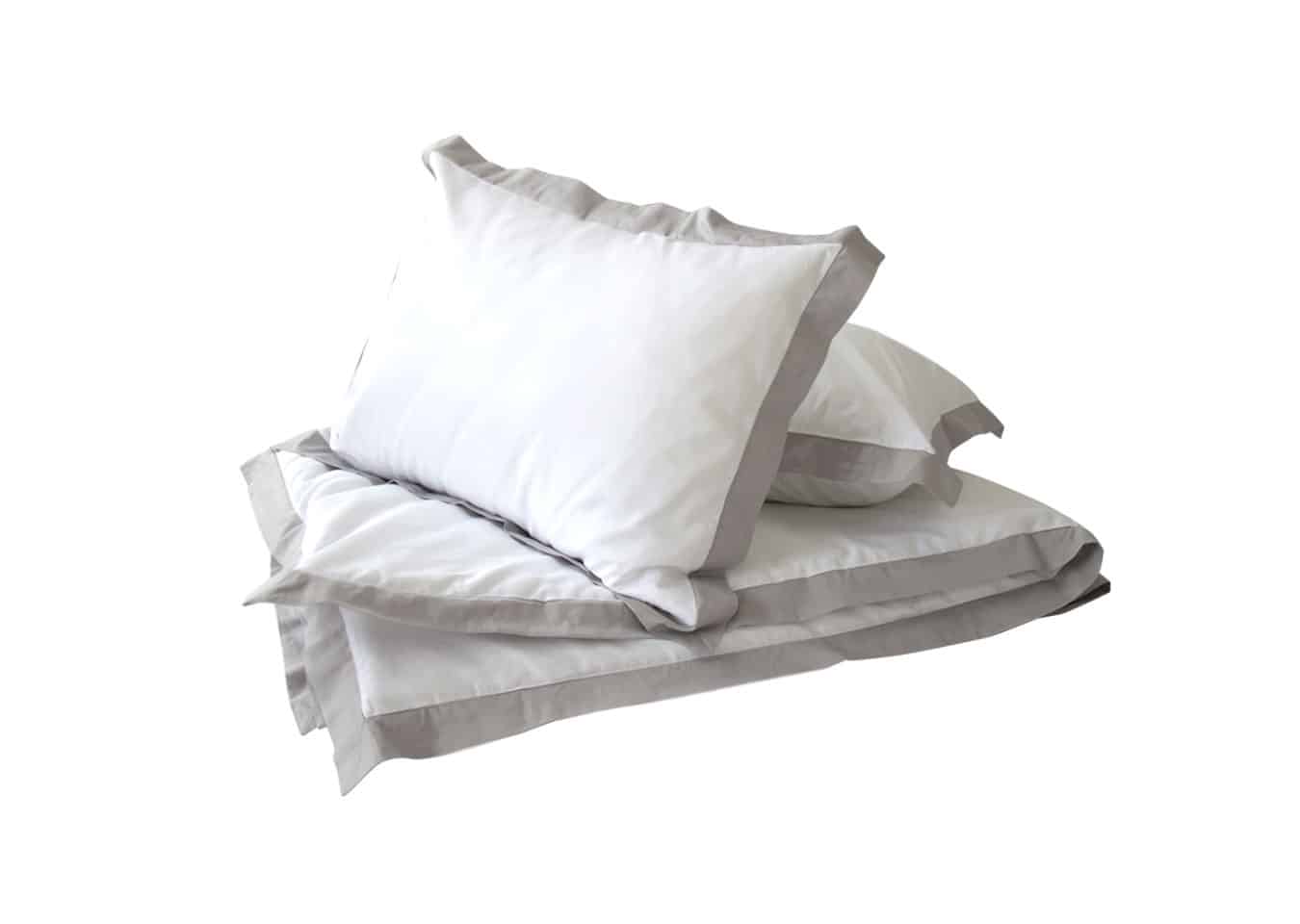 Комплект постельного белья 2-спальный «Оксфорд» (белый/серый Комплект постельного белья 2-спальный «Оксфорд» (белый/серый