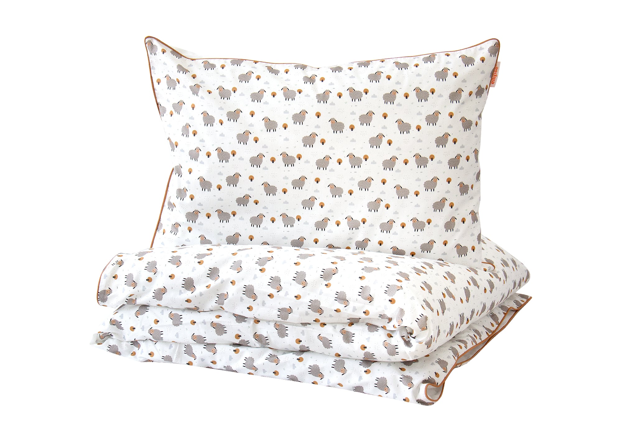 Комплект постельного белья «Серые овечки» (кант Комплект постельного белья «Серые овечки» (кант