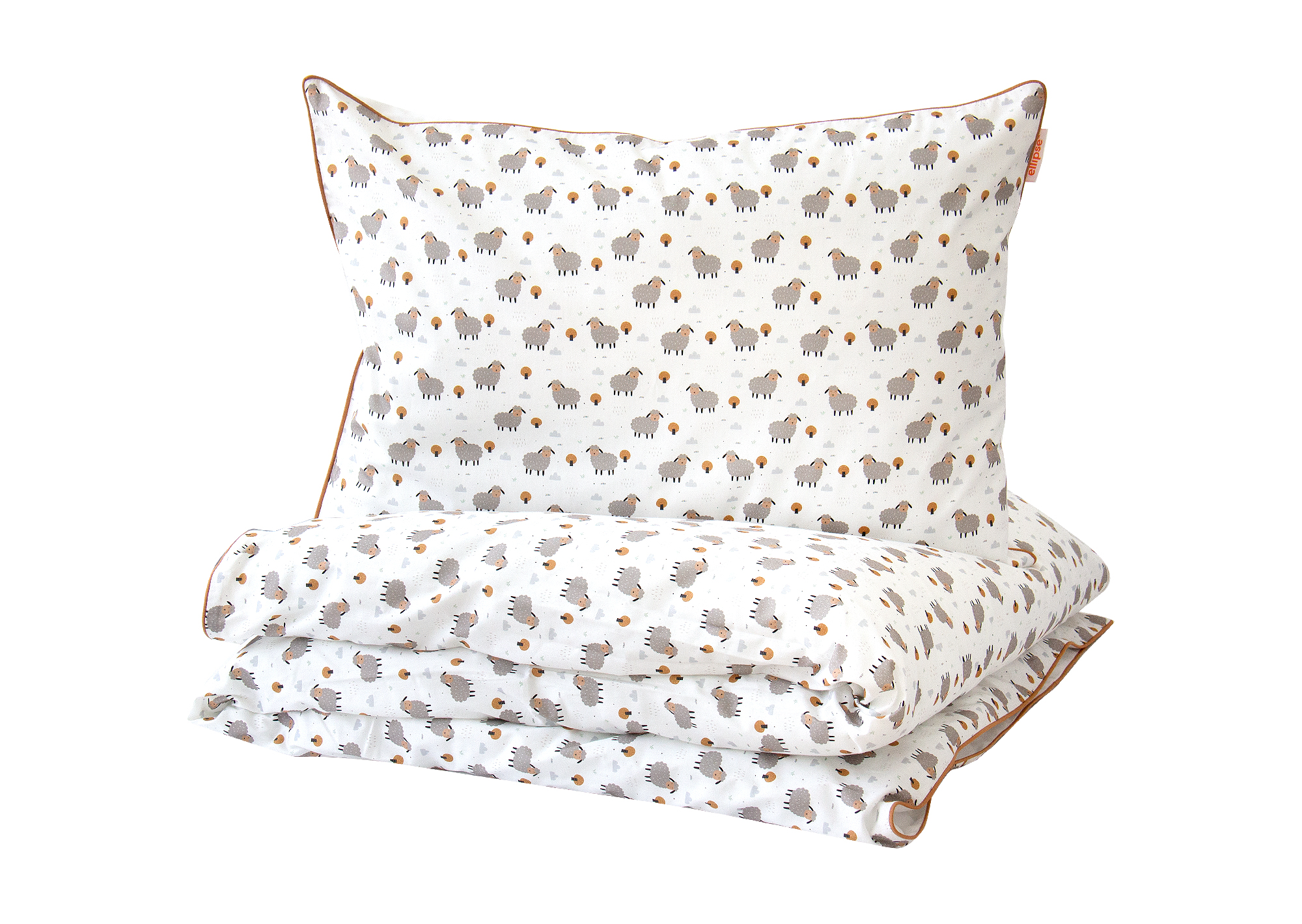 Комплект постельного белья «Серые овечки» (кант Комплект постельного белья «Серые овечки» (кант