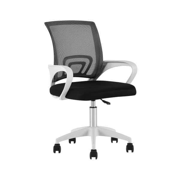 Кресло офисное TopChairs Simple SN черный пластик белый — изображение 2