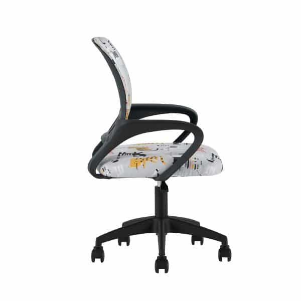 Кресло офисное TopChairs Simple SN Junior принт Blue Cats пластик черный — изображение 3