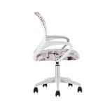 Кресло офисное TopChairs Simple SN Junior принт Pink Cats пластик белый — изображение 3