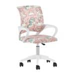 Кресло офисное TopChairs Simple SN Junior принт Unicorns пластик белый