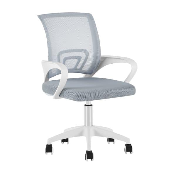 Кресло офисное TopChairs Simple SN серый пластик белый — изображение 2