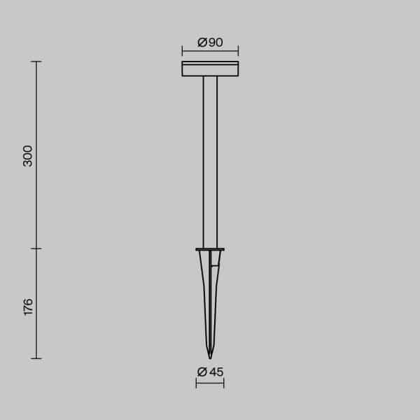 Ландшафтный светильник Outdoor O503FL-L4B3K — изображение 4