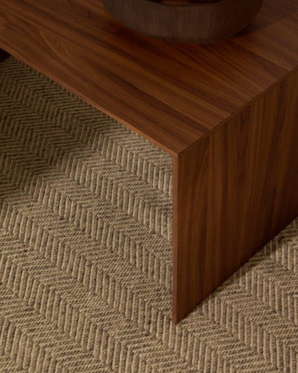 Litto Журнальный столик из шпона ореха с отделкой натурального цвета, 90 x 45 см — изображение 3