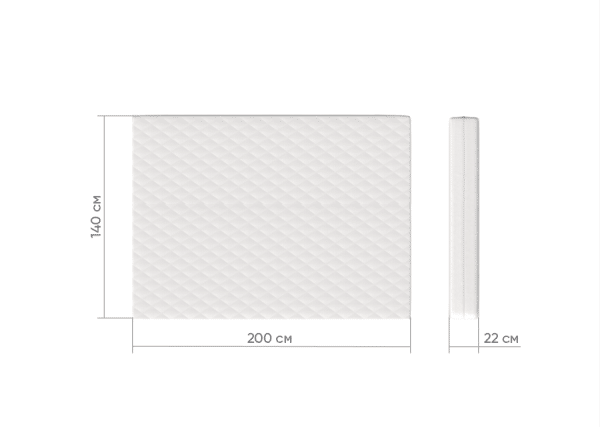 Матрас кокос/eco-foam/латекс 22 см (140*200 см) — изображение 2