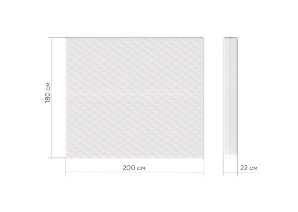 Матрас кокос/eco-foam/латекс 22 см (180*200 см) — изображение 2