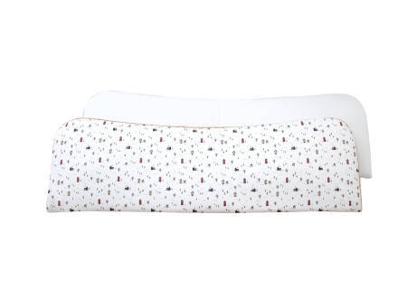 Мягкие бортики для кроватки KIDI soft "Домики" (кант