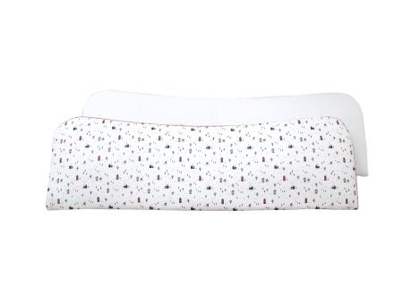 Мягкие бортики для кроватки KIDI soft "Домики" (кант