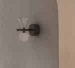 Настенный светильник Oneta черный металл / белый мрамор — изображение 2