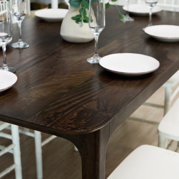 Обеденный стол из массива, МИЛНА Браун 1.4 метра — изображение 5