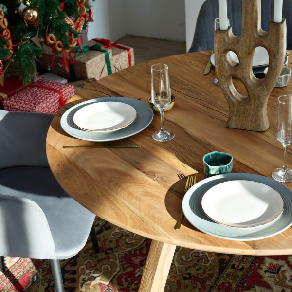 Обеденный стол из массива, САНКЕТ 1,2 круглый — изображение 5