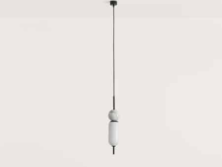 Подвес Anet черный металл - белый мрамор