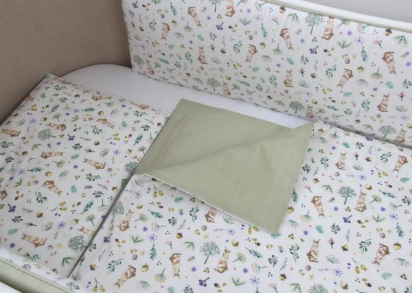 Постельное бельё в детскую кроватку «Зайчики с желудями» — изображение 2