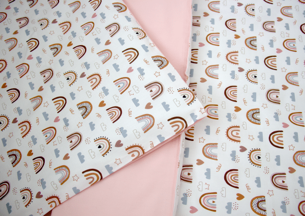 пододеяльник 90*110 см «Милая радуга» (розовый