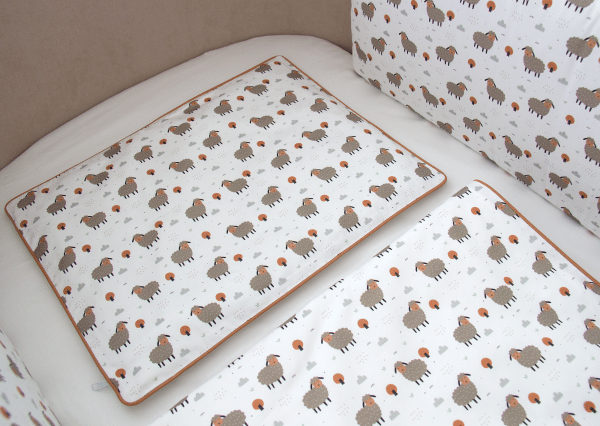 пододеяльник 90*110 см «Серые овечки» (кант