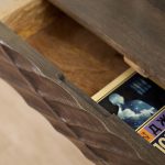 Прикроватная подвесная тумбочка из массива, ЛАХАРА II Грей — изображение 5