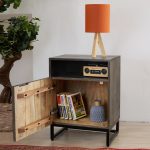 Прикроватная тумбочка из массива, ЛАХАРА Грей — изображение 4