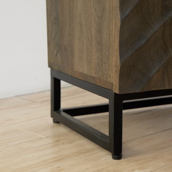 Прикроватная тумбочка из массива, ЛАХАРА Грей — изображение 5