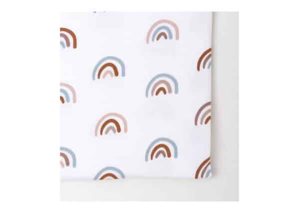 Простынь для кроватки Ellipsebed, размер 63*118 см (радуги, трикотаж) — изображение 4