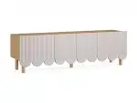 Сервант 4-х дверный Mira бежевый, дуб — изображение 3