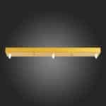 SL001.213.03 Потолочное крепление на 3 лампы (прямоугольное) ST-Luce Золотистый SL1 — изображение 2