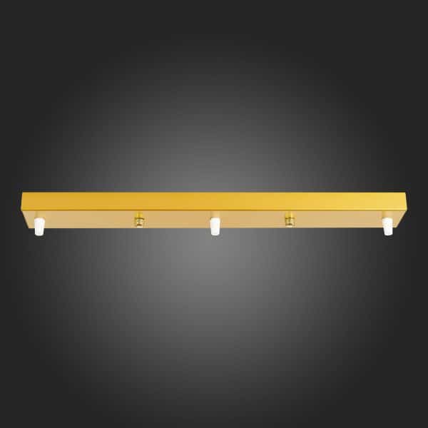 SL001.213.03 Потолочное крепление на 3 лампы (прямоугольное) ST-Luce Золотистый SL1 — изображение 2