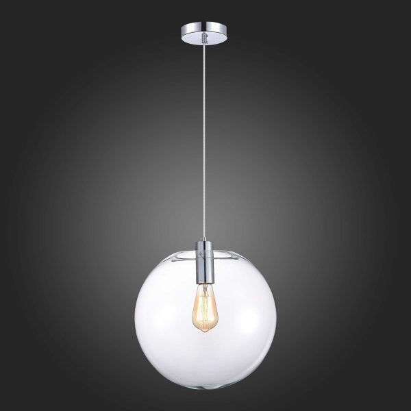 SL1056.133.01 Подвес ST-Luce Хром/Прозрачный E27 1*60W NOOR — изображение 2