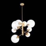 SL1150.203.08 Светильник подвесной ST-Luce Матовое золото/Прозрачный E27 8*40W (из 3-х коробок) LIORA — изображение 4