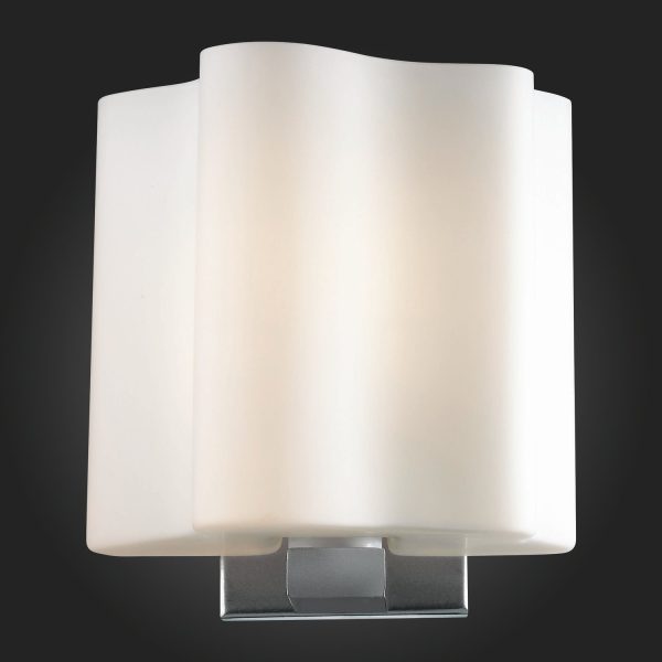 SL116.051.01 Бра ST-Luce Серебристый/Белый E14 1*40W ONDE — изображение 2