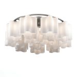 SL116.052.12 Люстра потолочная ST-Luce Серебристый/Белый E27 12*60W (из 2-х коробок) ONDE — изображение 3