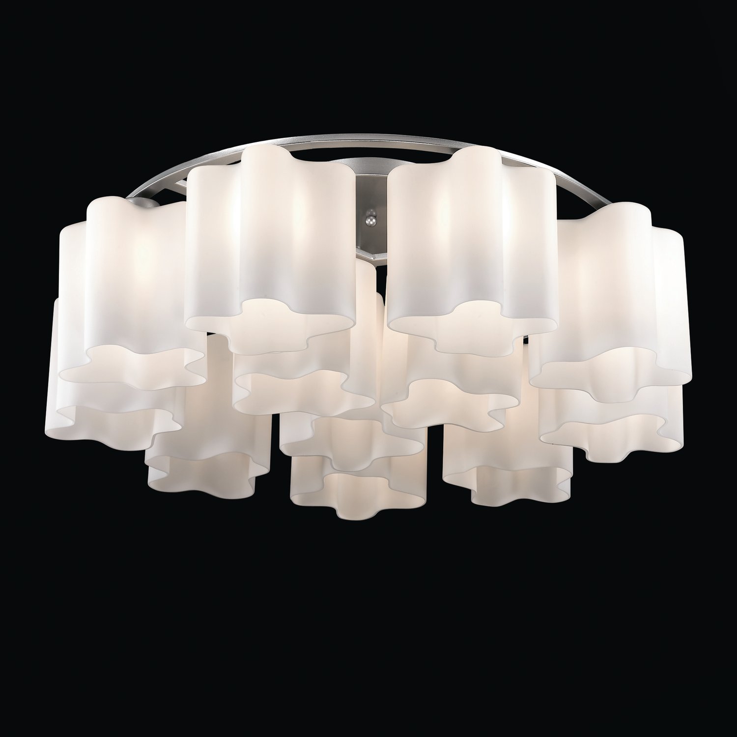 SL116.052.12 Люстра потолочная ST-Luce Серебристый/Белый E27 12*60W (из 2-х коробок) ONDE SL116.052.12 Люстра потолочная ST-Luce Серебристый/Белый E27 12*60W (из 2-х коробок) ONDE