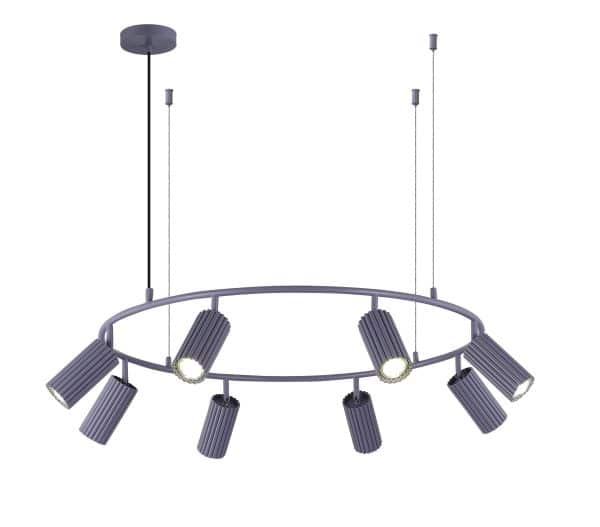 SL1213.703.08 Светильник подвесной ST-Luce Серый/Серый GU10 8*5W 4000K KENDO — изображение 3