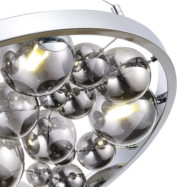 SL1510.103.06 Люстра подвесная ST-Luce Хром/Дымчатый G9 6*5W OLMI — изображение 3