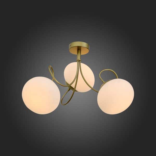 SL717.202.03 Светильник потолочный Золото/Белый E27 3*40W ACINI — изображение 2