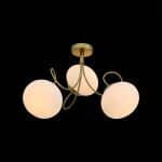 SL717.202.03 Светильник потолочный Золото/Белый E27 3*40W ACINI