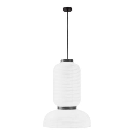 SLE6021-503-02 Светильник подвесной черный/белый D350*H500mm E27 2*60W LYKKE