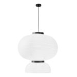 SLE6021-513-02 Светильник подвесной черный/белый D450*H480mm E27 2*60W LYKKE