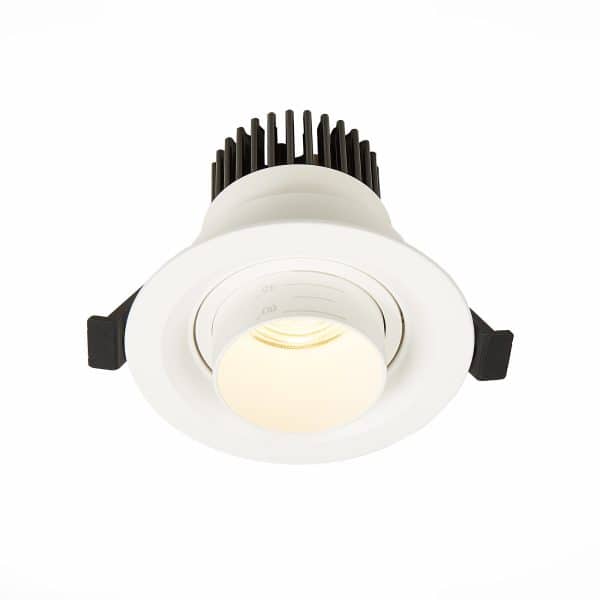 ST701.538.07 Св-к встр. Zoom Белый LED 1*7W 3000K 560Lm Ra 15°-60° IP20 D90xH65 170-240V Встраиваемые светильники — изображение 2