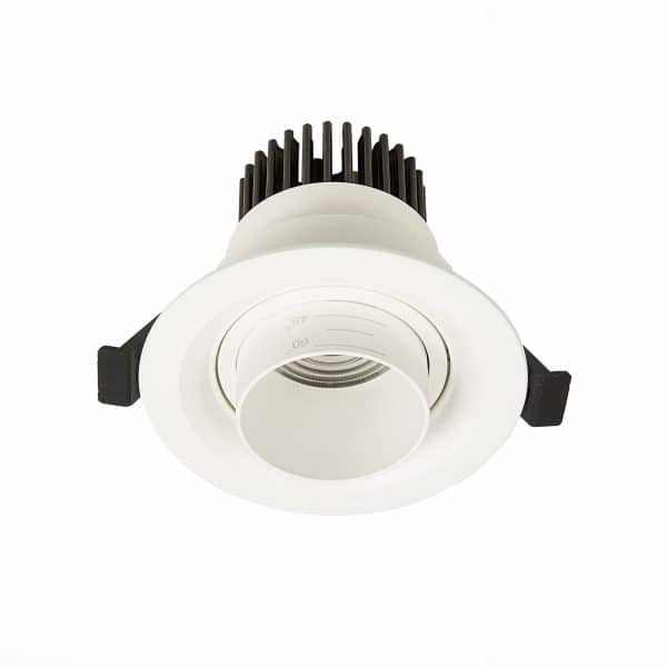 ST701.538.07 Св-к встр. Zoom Белый LED 1*7W 3000K 560Lm Ra 15°-60° IP20 D90xH65 170-240V Встраиваемые светильники — изображение 3