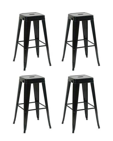 Стул барный TOLIX черный глянцевый KD 4 шт.