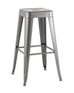 Стул барный TOLIX серебристый матовый KD