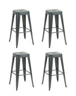 Стул барный TOLIX серебристый матовый KD 4 шт.