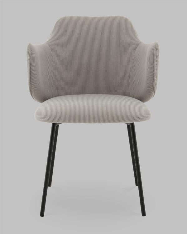 Стул Джиннет NEW велюр светло-серый — изображение 3