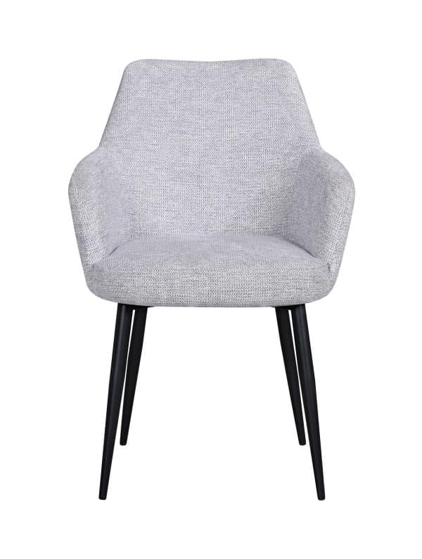 Стул обеденный Katys светло-серый рогожка — изображение 3