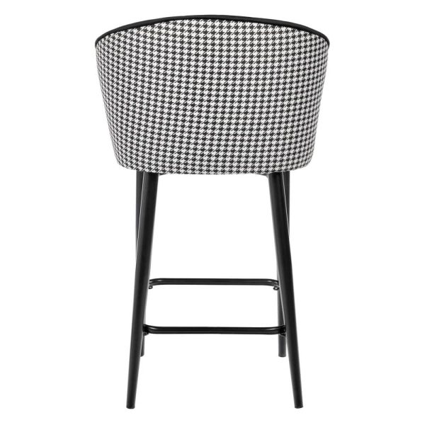 Стул полубарный Paola чёрный с жаккардом — изображение 4