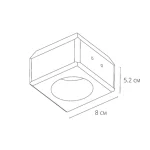 Точечный встраиваемый светильник Arte Lamp INVISIBLE A9286PL-1WH — изображение 2