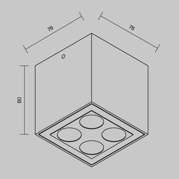 Потолочный светильник Outdoor O309CL-L8GF3K — изображение 2